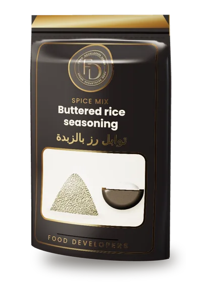 Buttered rice seasoning spice mix package by Food Developers