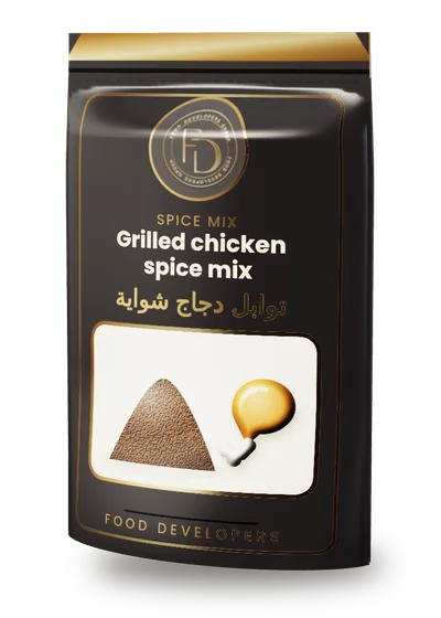 Grilled chicken spice mix package by Food Developers