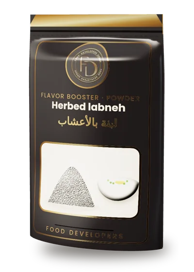 Herbed labneh powder flavor booster package by Food Developers